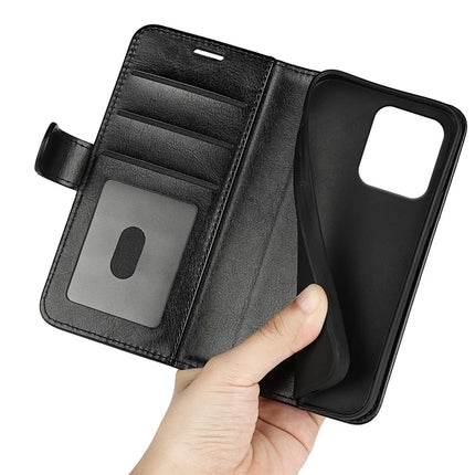 For Motorola Moto G75 5G Wallet Case Crazy Horse Texture Stand Leather Phone Cover