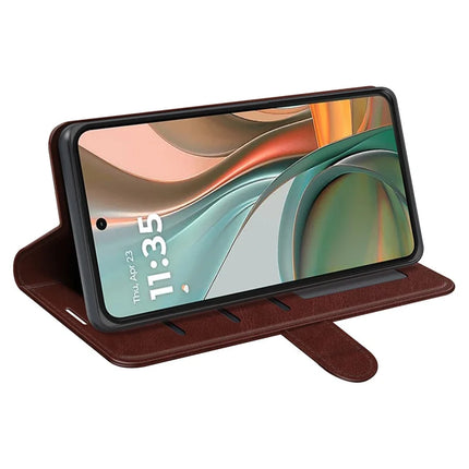 For Motorola Moto G75 5G Wallet Case Crazy Horse Texture Stand Leather Phone Cover