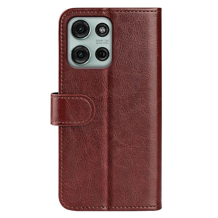 For Motorola Moto G75 5G Wallet Case Crazy Horse Texture Stand Leather Phone Cover