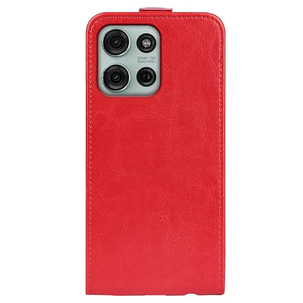 For Motorola Moto G75 5G Case with Card Slots Vertical Flip Leather Phone Cover