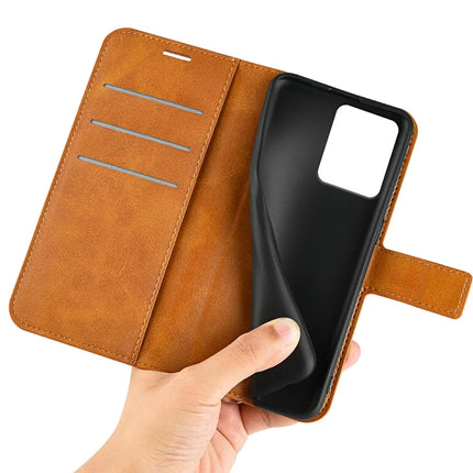 For HMD Skyline Stand Case Anti-Scratch Calf Texture Leather Phone Cover