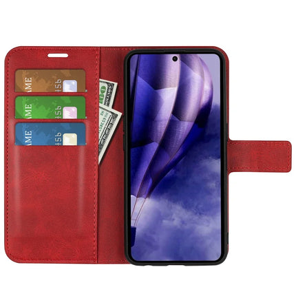 For HMD Skyline Stand Case Anti-Scratch Calf Texture Leather Phone Cover