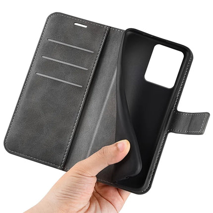 For HMD Skyline Stand Case Anti-Scratch Calf Texture Leather Phone Cover