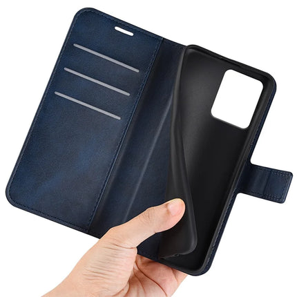 For HMD Skyline Stand Case Anti-Scratch Calf Texture Leather Phone Cover