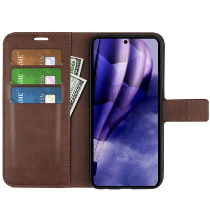 For HMD Skyline Stand Case Anti-Scratch Calf Texture Leather Phone Cover