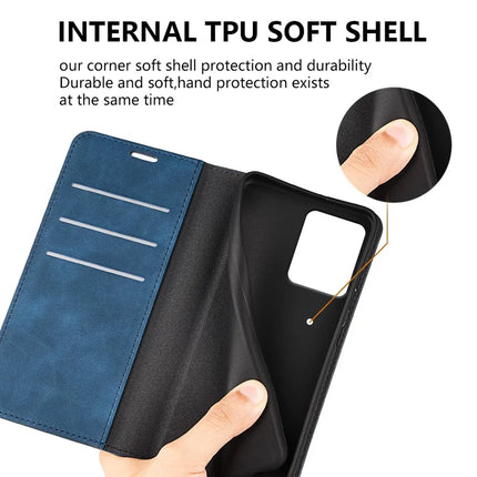For HMD Skyline Case Skin-Touch Leather Wallet Phone Cover