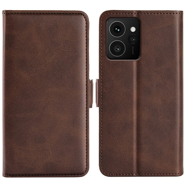 For HMD Skyline Stand Case Calf Texture Leather Wallet Phone Cover - Brown