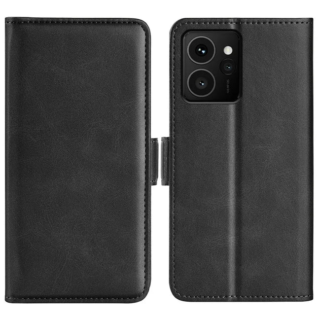For HMD Skyline Stand Case Calf Texture Leather Wallet Phone Cover - Black