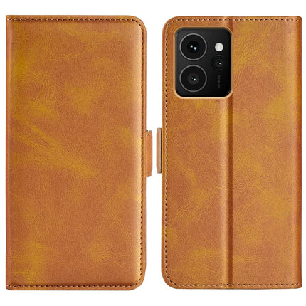 For HMD Skyline Stand Case Calf Texture Leather Wallet Phone Cover - Yellow