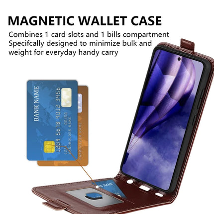 For HMD Skyline Case with Card Slots Vertical Flip Leather Phone Cover