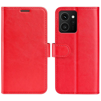 For HMD Skyline Wallet Case Crazy Horse Texture Stand Leather Phone Cover - Red