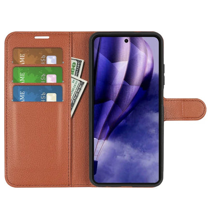 For HMD Skyline Case Litchi Texture Shockproof Leather Wallet Phone Cover