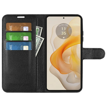 For Motorola Moto G Stylus 5G (2024) Case Litchi Texture Shockproof Leather Wallet Phone Cover