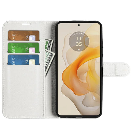 For Motorola Moto G Stylus 5G (2024) Case Litchi Texture Shockproof Leather Wallet Phone Cover