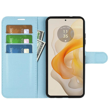 For Motorola Moto G Stylus 5G (2024) Case Litchi Texture Shockproof Leather Wallet Phone Cover