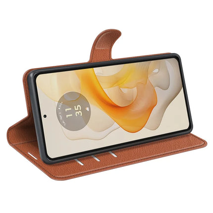 For Motorola Moto G Stylus 5G (2024) Case Litchi Texture Shockproof Leather Wallet Phone Cover