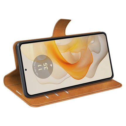 For Motorola Moto G Stylus 5G (2024) Stand Case Anti-Scratch Calf Texture Leather Phone Cover