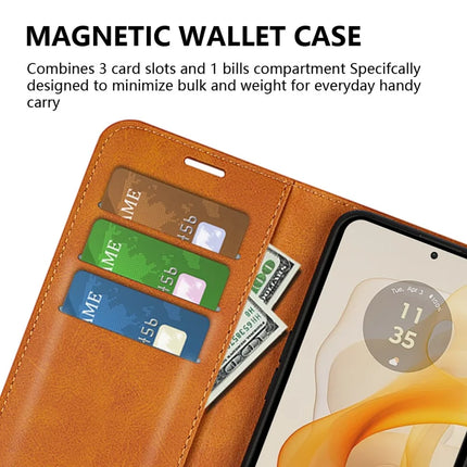 For Motorola Moto G Stylus 5G (2024) Stand Case Anti-Scratch Calf Texture Leather Phone Cover
