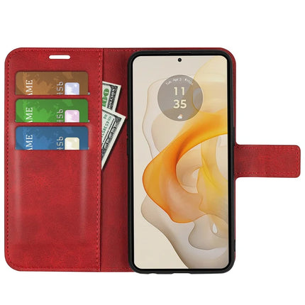 For Motorola Moto G Stylus 5G (2024) Stand Case Anti-Scratch Calf Texture Leather Phone Cover