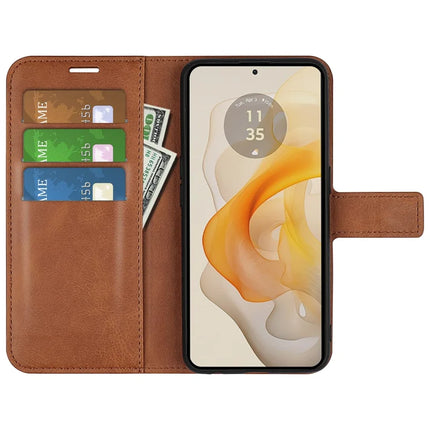 For Motorola Moto G Stylus 5G (2024) Stand Case Anti-Scratch Calf Texture Leather Phone Cover