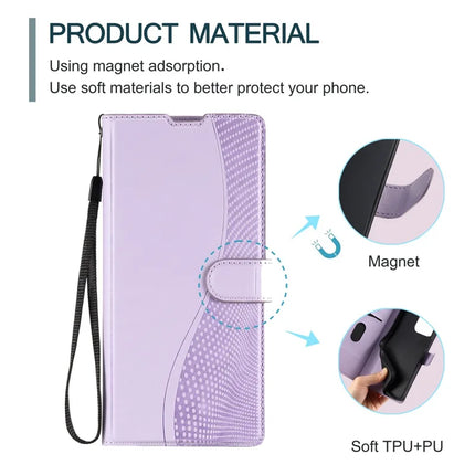 For Samsung Galaxy A05 4G Case Dots Imprinted PU Leather Flip Phone Cover with Card Slot, Strap