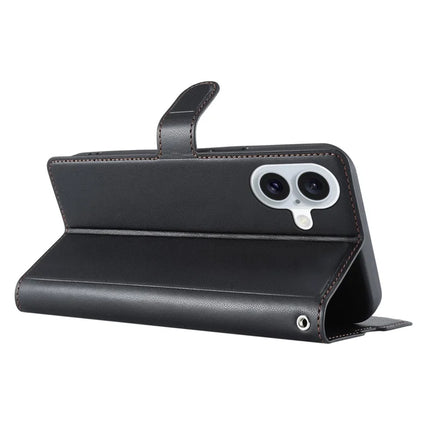 For iPhone 16 Plus Case Dots Imprinted PU Leather Flip Phone Cover with Card Slot, Strap