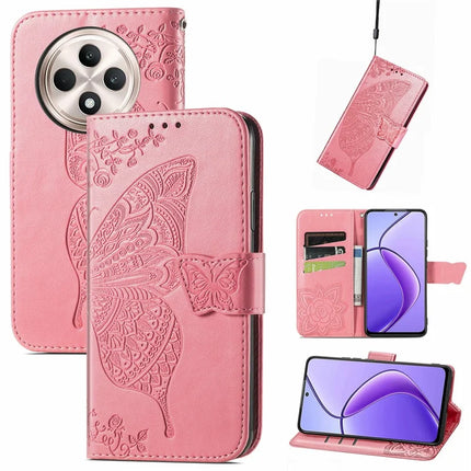 For Oppo F27 5G Case PU Leather Wallet Phone Cover Butterfly Pattern
