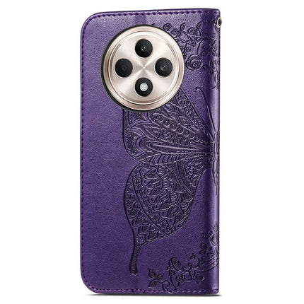 For Oppo F27 5G Case PU Leather Wallet Phone Cover Butterfly Pattern