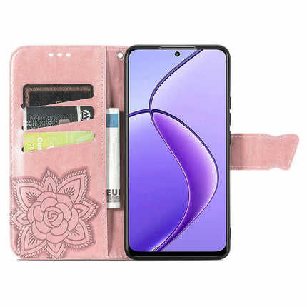 For Oppo F27 5G Case PU Leather Wallet Phone Cover Butterfly Pattern