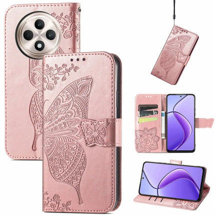 For Oppo F27 5G Case PU Leather Wallet Phone Cover Butterfly Pattern