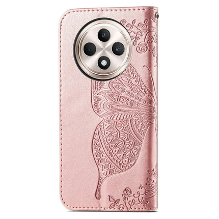 For Oppo F27 5G Case PU Leather Wallet Phone Cover Butterfly Pattern