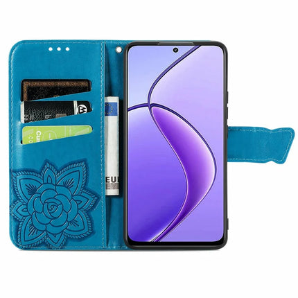 For Oppo F27 5G Case PU Leather Wallet Phone Cover Butterfly Pattern