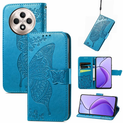 For Oppo F27 5G Case PU Leather Wallet Phone Cover Butterfly Pattern