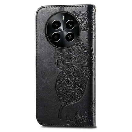 For Realme 13+ 5G (Global) / 13 Pro 5G (China) Case PU Leather Wallet Phone Cover Butterfly Pattern