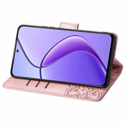 For Realme 13+ 5G (Global) / 13 Pro 5G (China) Case PU Leather Wallet Phone Cover Butterfly Pattern