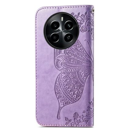 For Realme 13+ 5G (Global) / 13 Pro 5G (China) Case PU Leather Wallet Phone Cover Butterfly Pattern