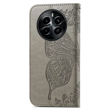 For Realme 13+ 5G (Global) / 13 Pro 5G (China) Case PU Leather Wallet Phone Cover Butterfly Pattern