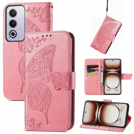 For Oppo A80 5G Case PU Leather Wallet Phone Cover Butterfly Pattern