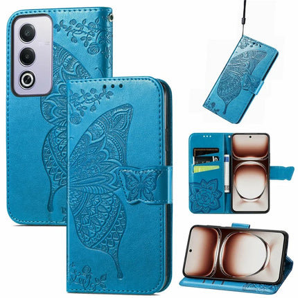 For Oppo A80 5G Case PU Leather Wallet Phone Cover Butterfly Pattern