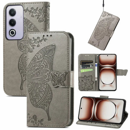 For Oppo A80 5G Case PU Leather Wallet Phone Cover Butterfly Pattern