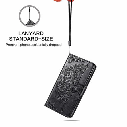 For Oppo A3x 5G Case PU Leather Wallet Phone Cover Butterfly Pattern