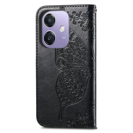 For Oppo A3x 5G Case PU Leather Wallet Phone Cover Butterfly Pattern