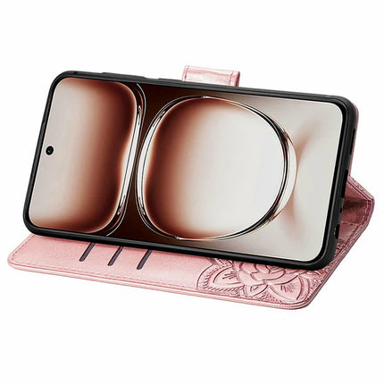 For Oppo A3x 5G Case PU Leather Wallet Phone Cover Butterfly Pattern
