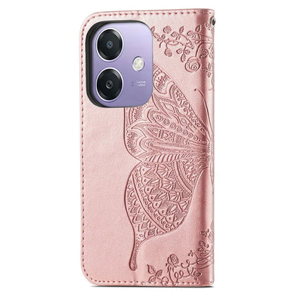 For Oppo A3x 5G Case PU Leather Wallet Phone Cover Butterfly Pattern