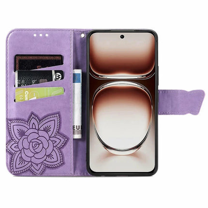 For Oppo A3x 5G Case PU Leather Wallet Phone Cover Butterfly Pattern