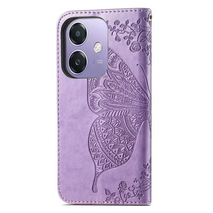 For Oppo A3x 5G Case PU Leather Wallet Phone Cover Butterfly Pattern