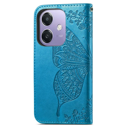 For Oppo A3x 5G Case PU Leather Wallet Phone Cover Butterfly Pattern