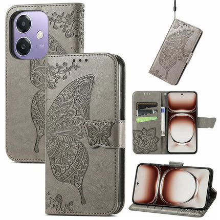 For Oppo A3x 5G Case PU Leather Wallet Phone Cover Butterfly Pattern
