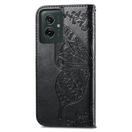For Motorola Moto G55 5G Case PU Leather Wallet Phone Cover Butterfly Pattern
