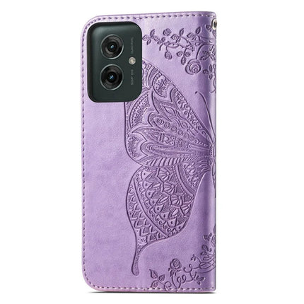 For Motorola Moto G55 5G Case PU Leather Wallet Phone Cover Butterfly Pattern